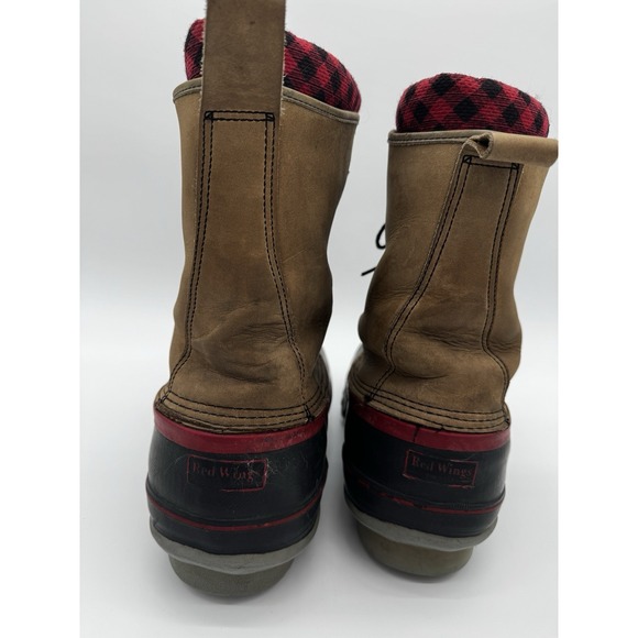 Vtg Red Wing Duck Boots And New Inserts ANSI Approved Mens Size 11 USA Steel Toe - Picture 2 of 11